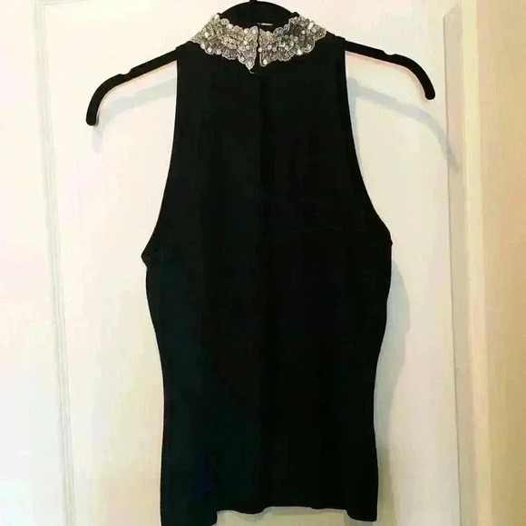 INC International Concepts Black Sleeveless Sweater - Picture 3 of 3